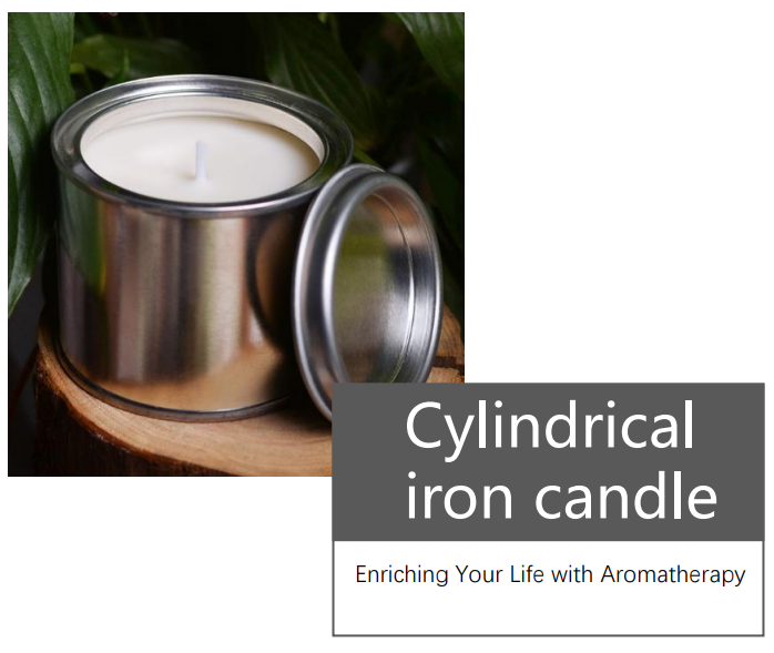 Cylindrical iron candle