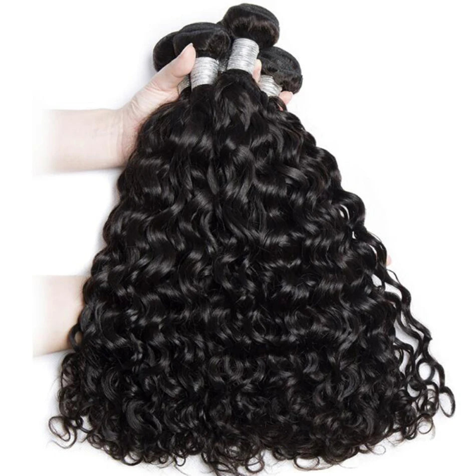 12A Water Wave Bundles Human Hair 100% Unprocessed Virgin Hair Cheap