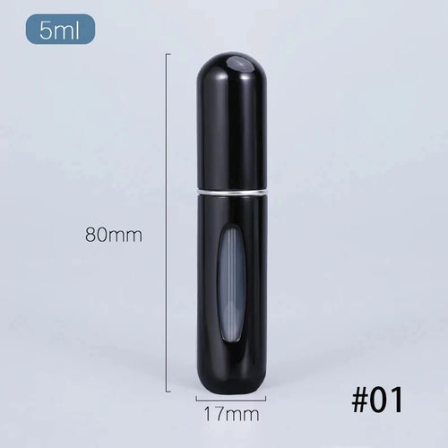 Solid Color 5ml Bottom Flush Rechargeable Perfume Bottle Sprayer Small