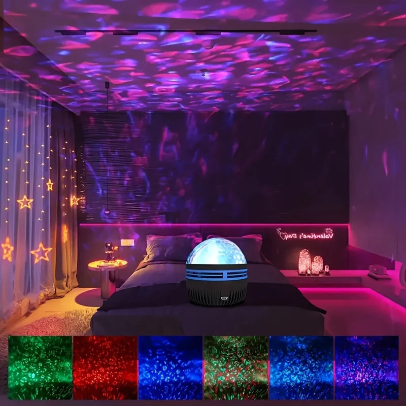 LED Starry Galaxy Projector Light RGB Smart Remote Control Star Aurora