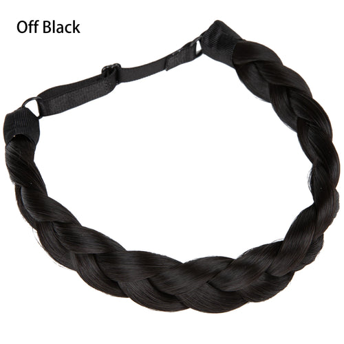 SARLA Synthetic Fishtail Braids Headband Hair With Adjustable Belt