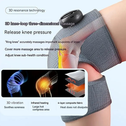 Heated Knee Massager Shoulder Brace Adjustable Vibrations And Heating