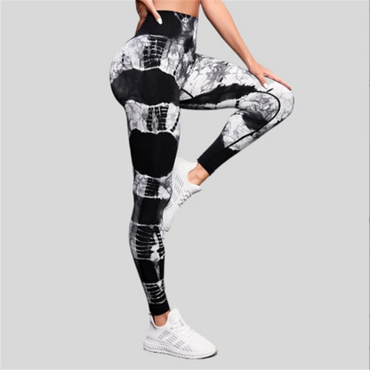 Seamless Leggings for Women Fitness Yoga Pants High Waist Tie Dye