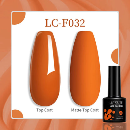 LILYCUTE 129 Colors 7ML Nail Gel Polish Nail Supplies Vernis Semi