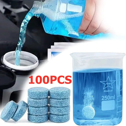 Solid Cleaner Car Windscreen Cleaner Effervescent Tablet Auto Wiper