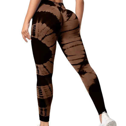 Seamless Leggings for Women Fitness Yoga Pants High Waist Tie Dye