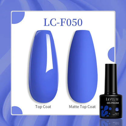 LILYCUTE 129 Colors 7ML Nail Gel Polish Nail Supplies Vernis Semi