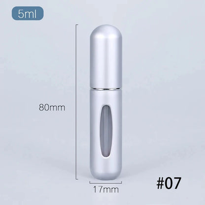 Solid Color 5ml Bottom Flush Rechargeable Perfume Bottle Sprayer Small