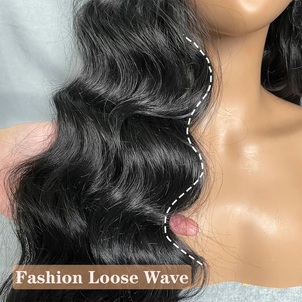 X-TRESS Synthetic Lace Front Hair Wigs for Women 32inch Long Loose