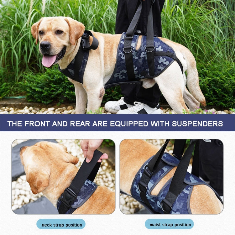 Injured Dog Auxiliary Leash Front and Rear Leg Double Slings For Large