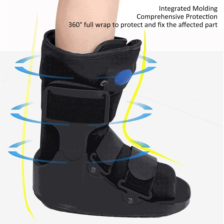 Tall Orthopedic Walking Boot Ankle Fracture Fixation Brace With Gas