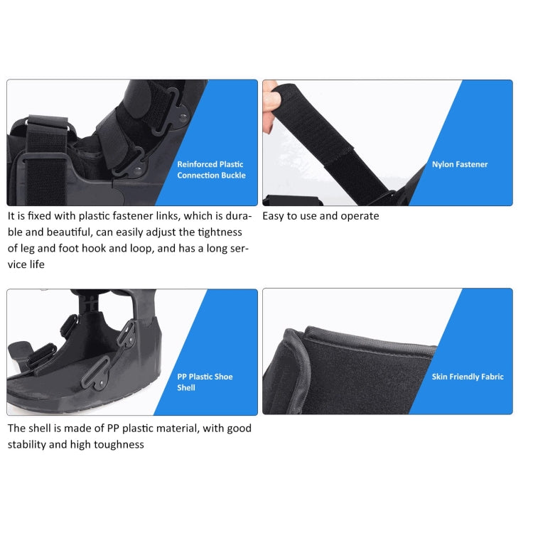 Tall Orthopedic Walking Boot Ankle Fracture Fixation Brace With Gas