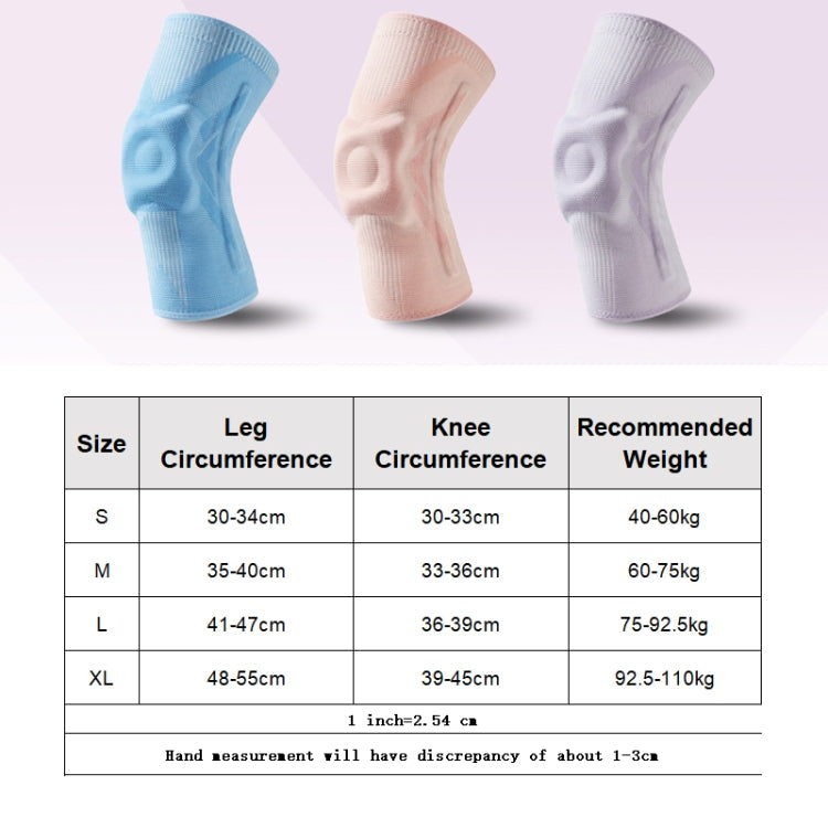 1pair Sports Knee Brace Meniscus Injury Silicone Knee Joint Protective