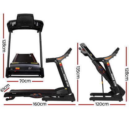 Everfit Electric Treadmill 48cm Incline Running Home Gym Fitness