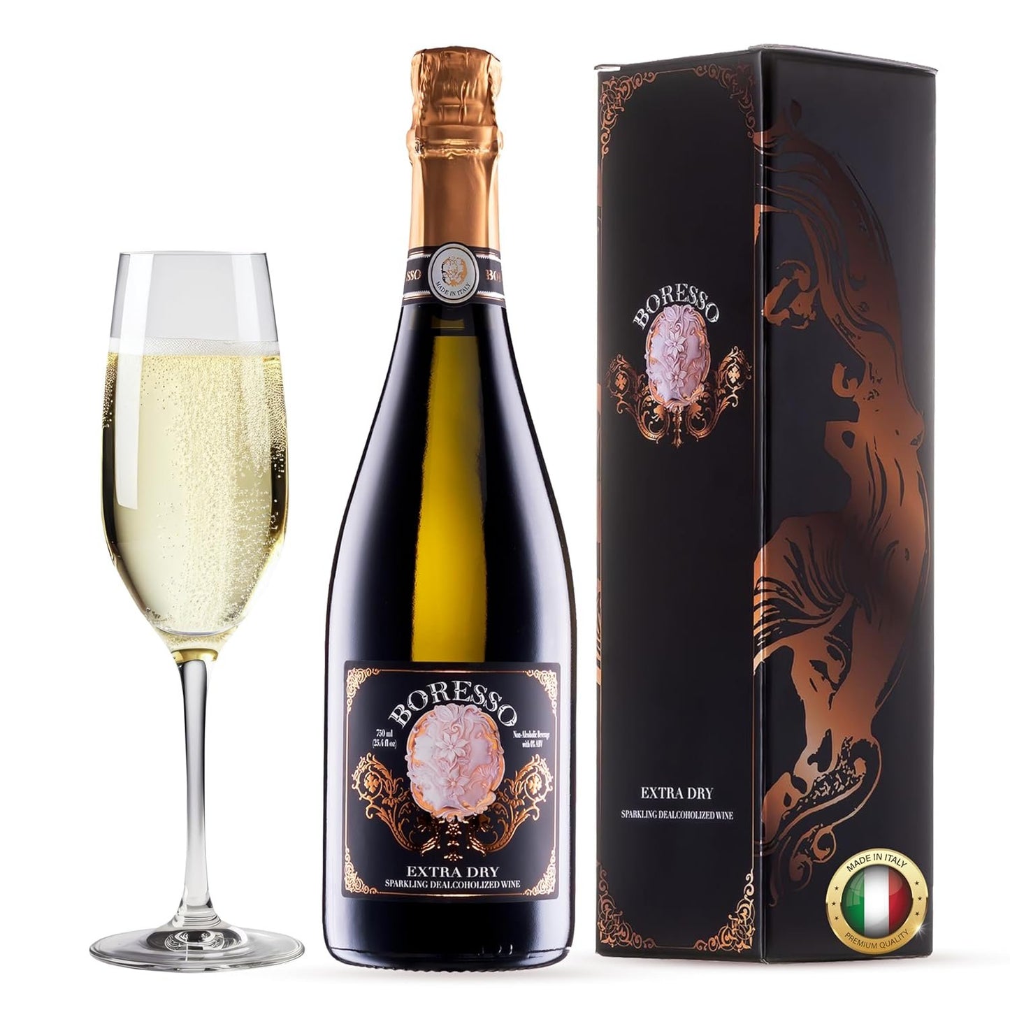 Boresso Extra Dry 0.0% ABV Non-Alcoholic Sparkling Wine