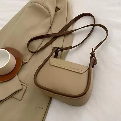 Women's Small Square Bags Versatile Shoulder Strap- Beige