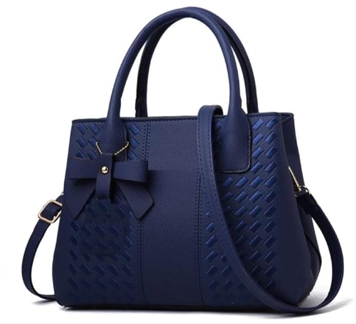 Women's Stylish Handbag Top Handle Shoulder Bag- Blue