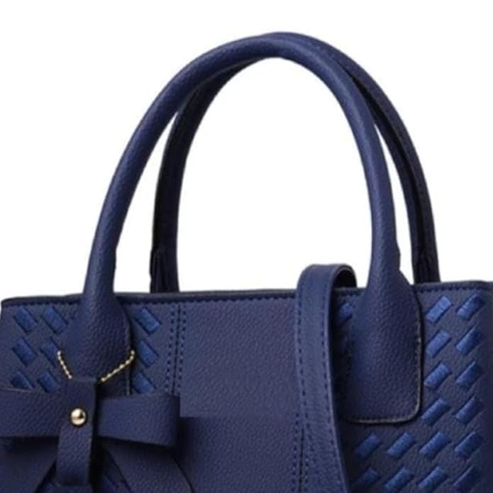 Women's Stylish Handbag Top Handle Shoulder Bag- Blue