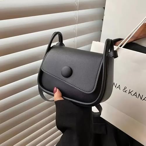 Women's Small Square Bags Versatile Shoulder Strap- Black