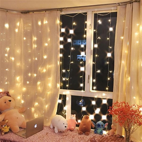 3M x 3M 300-LED Warm White Light Wedding Decoration String Light