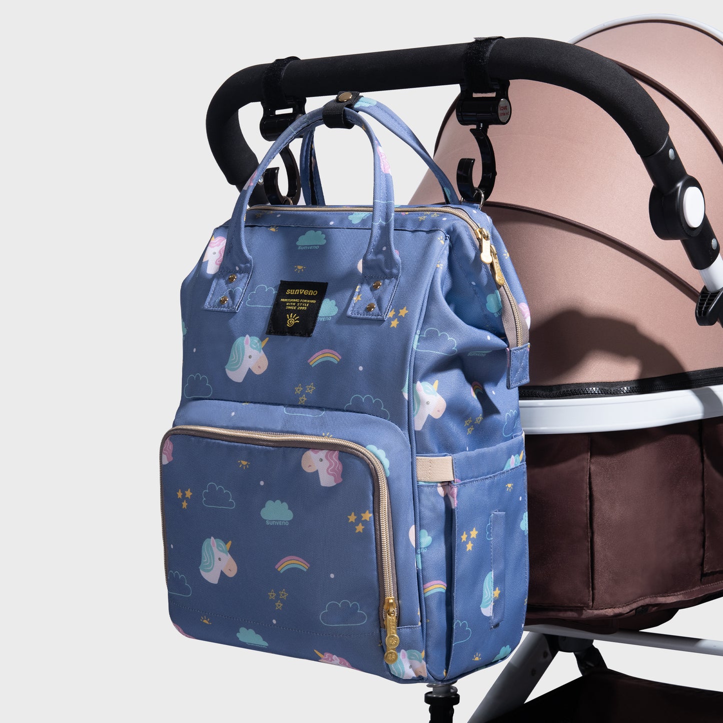 Fish-Opening Diaper Bag Unicorn Backpack