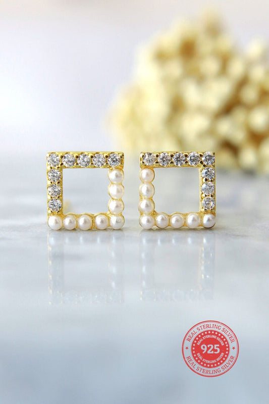 24K Gold Filled Stud Earrings