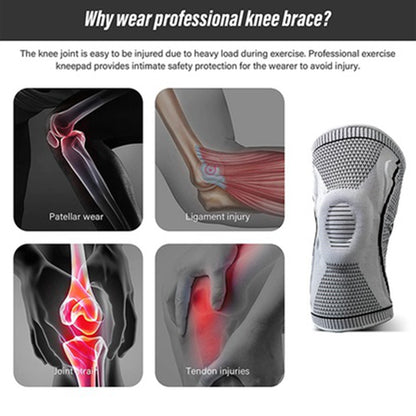 Professional Knee Brace,Compression Knee with Patella Gel Pad