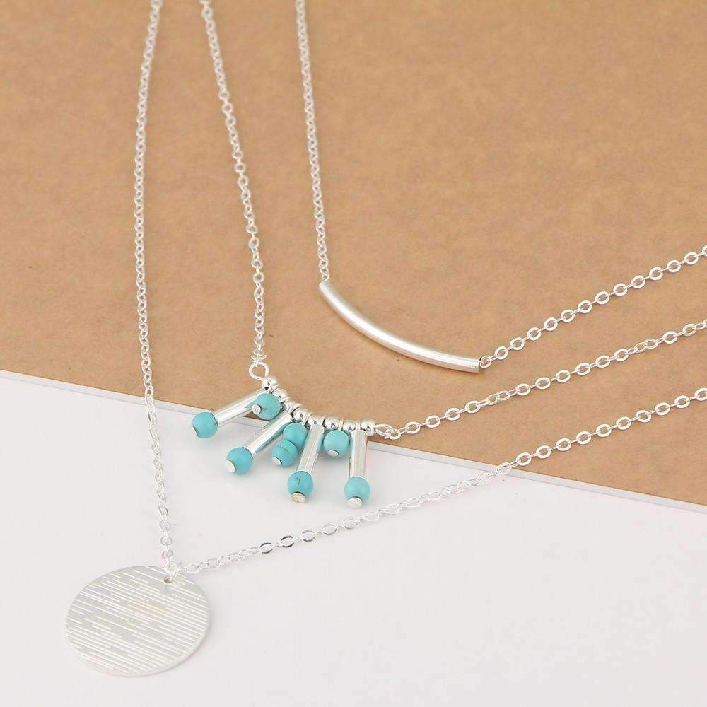 Turquoise Multilayer Necklace