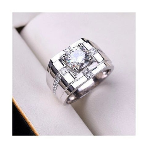 Moissanite Gold Plated Domineering Wedding Ring