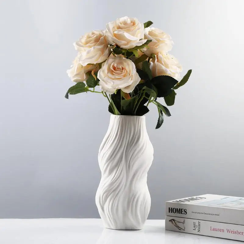 Ethereal Wave Vase Ceramic