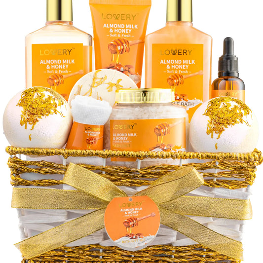 Wholesale Gift Basket – 10Pc Almond Milk & Honey Beauty & Personal Set