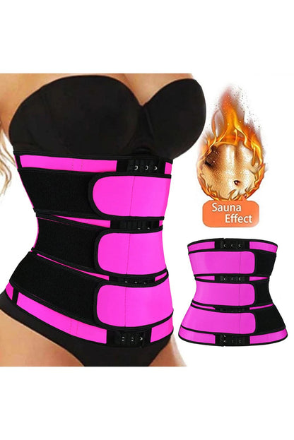 9 Steel Bones Latex Belt Waist Trainer with Hook