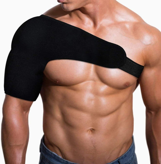 Shoulder Brace W/Reusable Pack For Injuries Pain Relief