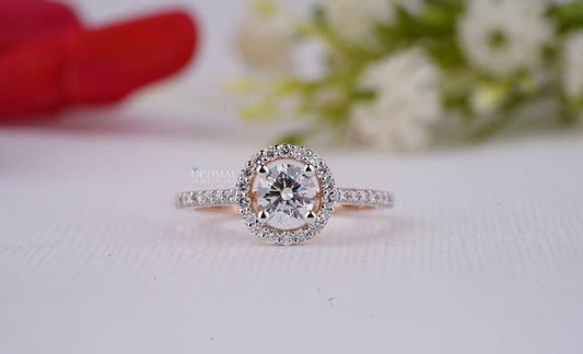 Brilliant Round Cut Lab Diamond Wedding Ring 1.50 Ctw IGI Certified