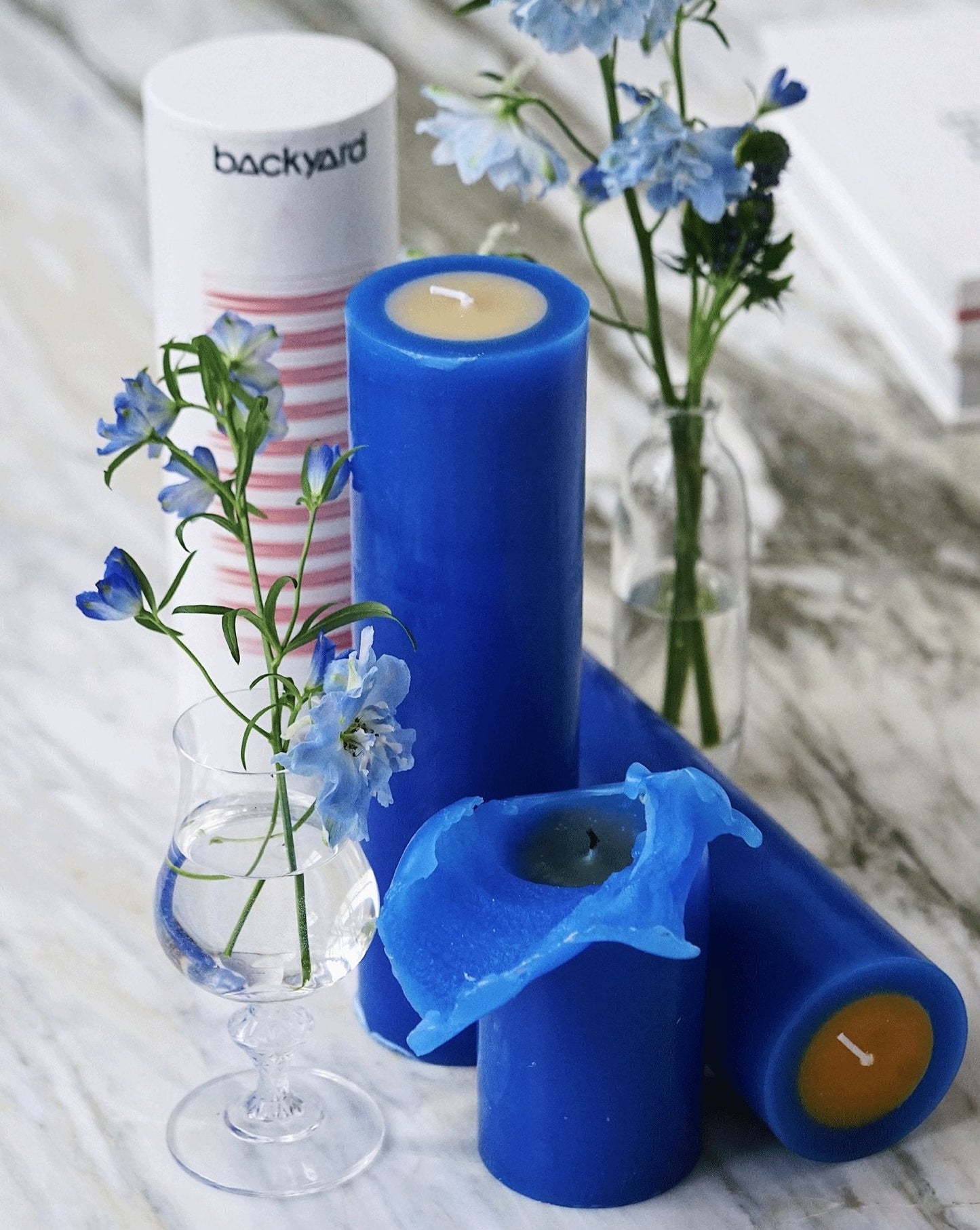 Luxury Blooming Pillar Scented Candles