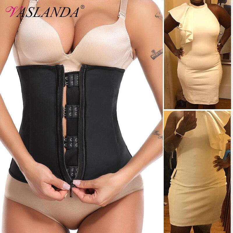 Women Waist Trainer Corset Slimming Body Shaper Trimmer Belt Latex