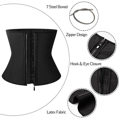 Women Waist Trainer Corset Slimming Body Shaper Trimmer Belt Latex