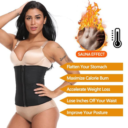 Women Waist Trainer Corset Slimming Body Shaper Trimmer Belt Latex