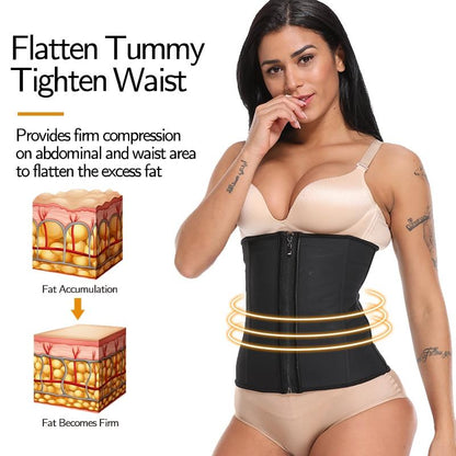 Women Waist Trainer Corset Slimming Body Shaper Trimmer Belt Latex