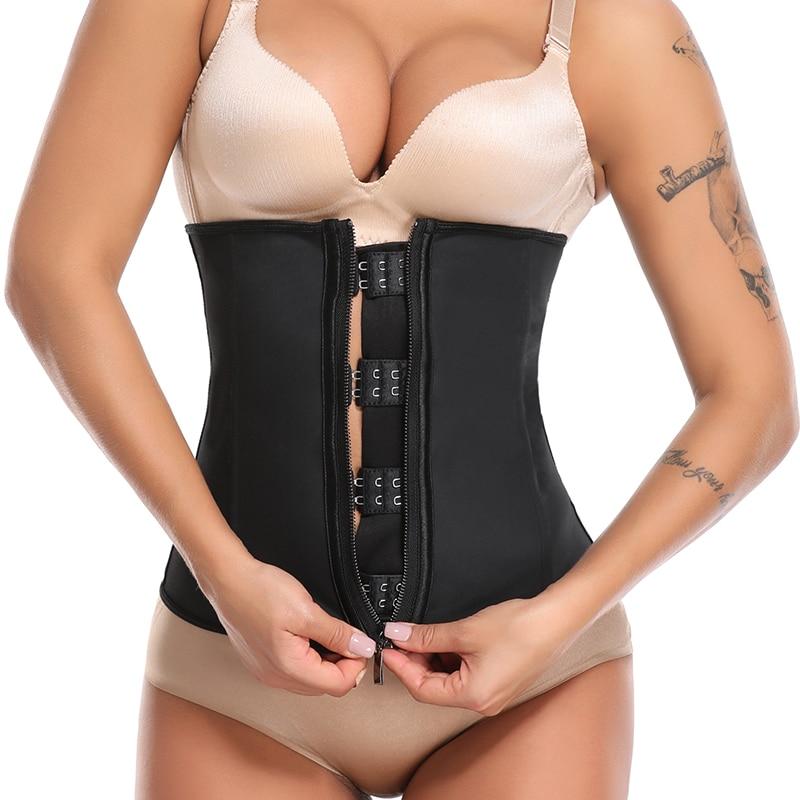 Women Waist Trainer Corset Slimming Body Shaper Trimmer Belt Latex