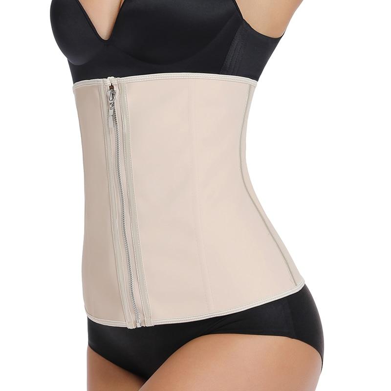 Women Waist Trainer Corset Slimming Body Shaper Trimmer Belt Latex