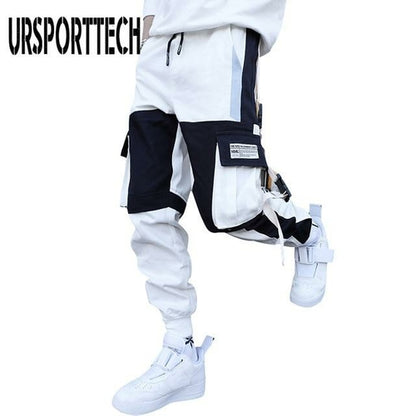 Letter Ribbons Cargo Pants