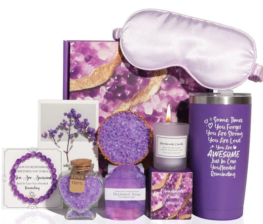 Purple Bath Spa Gift Set [For Women]